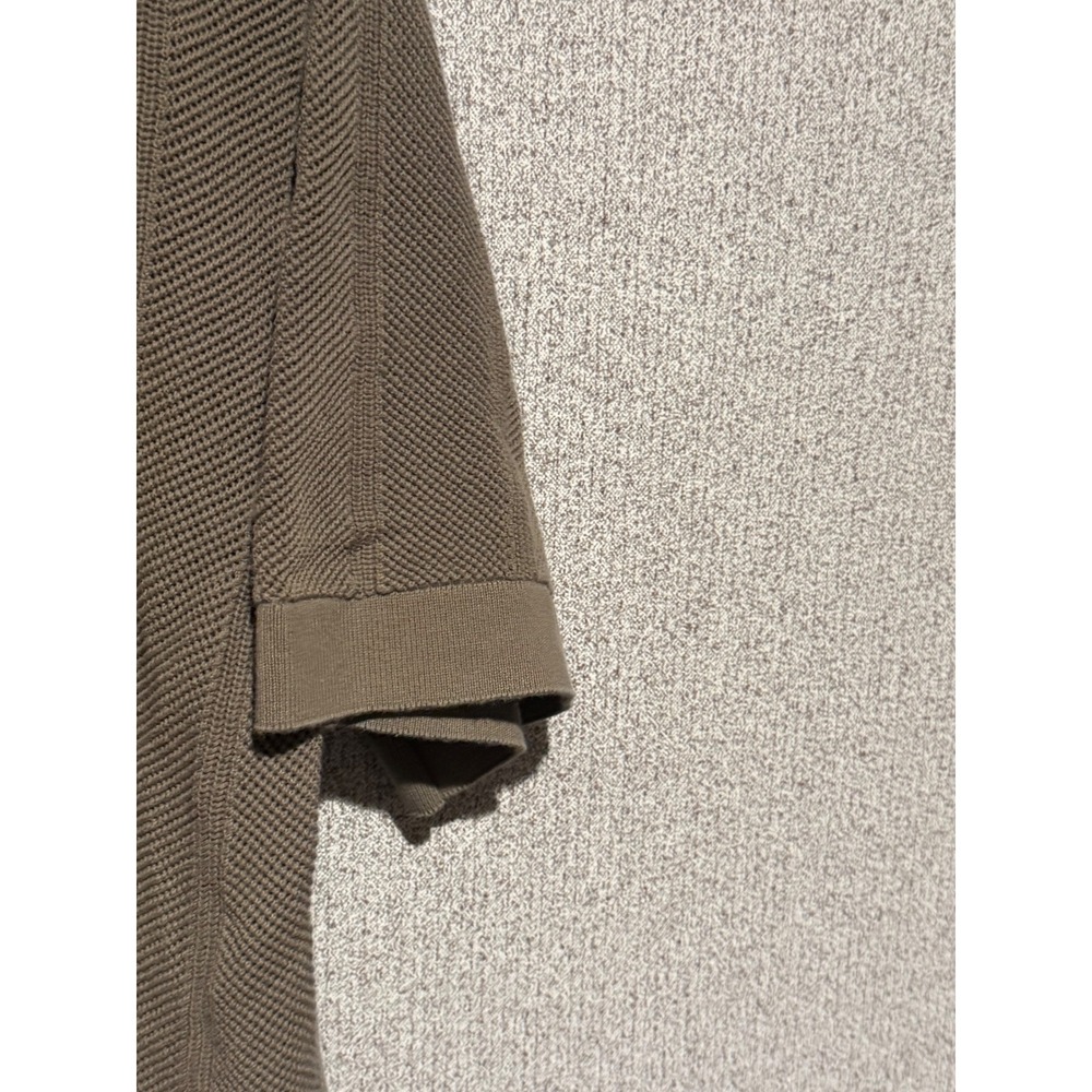 PacSun Mens Knit Polo Shirt Medium‎ Brown Button Up Short Sleeve Casual - Picture 3 of 7